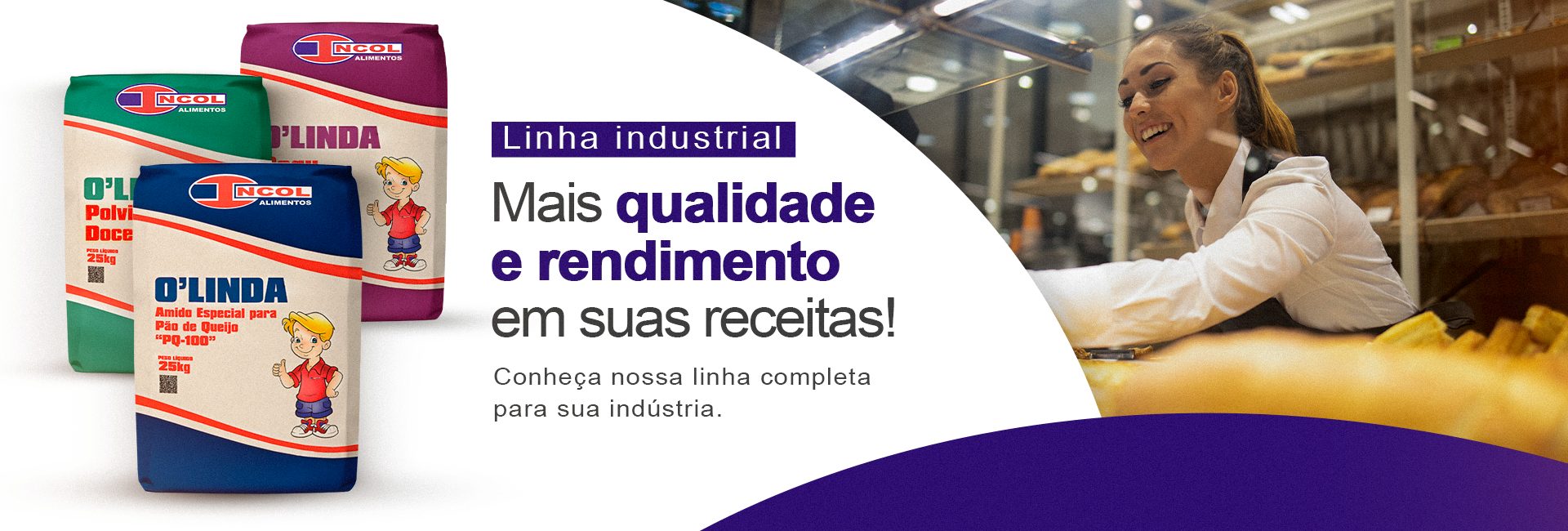 Linha industrial Incol: mais qualidade e rendimento em suas receitas